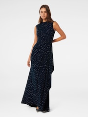 Forever New Blue Naomi Heat Seal Maxi Dress - Image 1 of 3
