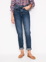 Boden Navy Blue Girlfriend Jeans - Image 1 of 6