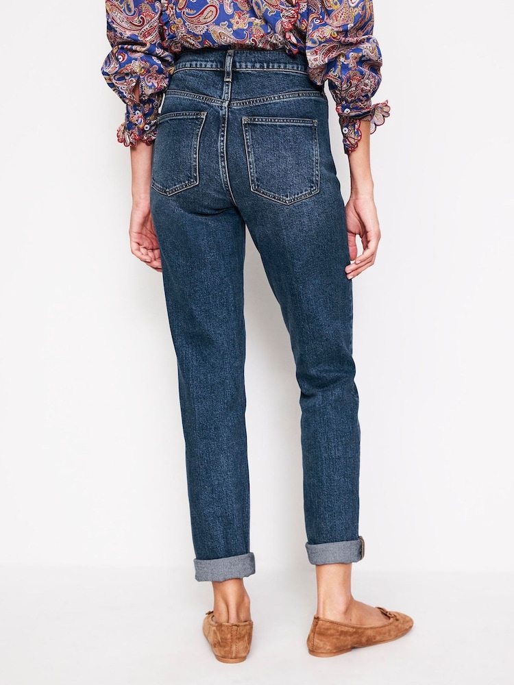 Boden Navy Blue Girlfriend Jeans - Image 2 of 6