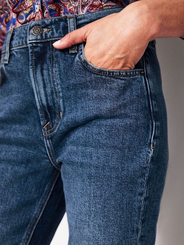 Boden Navy Blue Girlfriend Jeans - Image 4 of 6