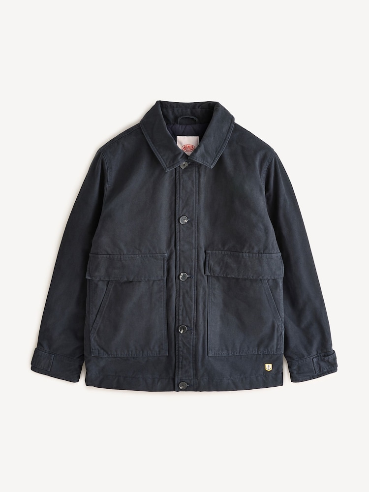 Armor Lux Blue Heritage Quilted Fishermans Jacket - Image 1 of 9
