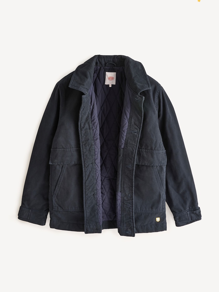 Armor Lux Blue Heritage Quilted Fishermans Jacket - Image 2 of 9