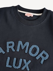 Armor Lux Green Heritage Logo Crew Neck 100% Cotton Sweatshirt - Image 8 of 10