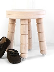 Christmas Gingerbread Wooden Stool by Treat Republic - Image 2 of 4