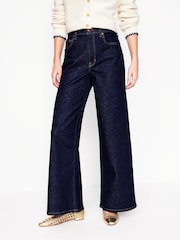 Boden Blue High Rise Wide Leg Jeans - Image 1 of 7