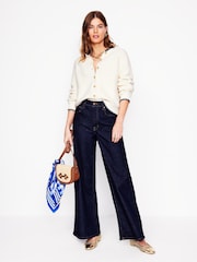 Boden Blue High Rise Wide Leg Jeans - Image 3 of 7