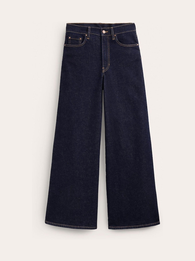 Boden Blue High Rise Wide Leg Jeans - Image 7 of 7