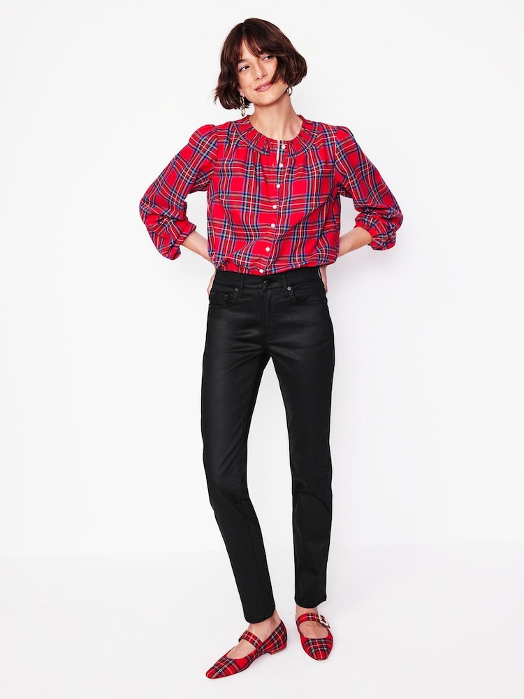 Boden Black Coated Girlfriend Jeans - Image 1 of 6