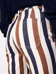 Boden Brown Striped Jeans - Image 2 of 6