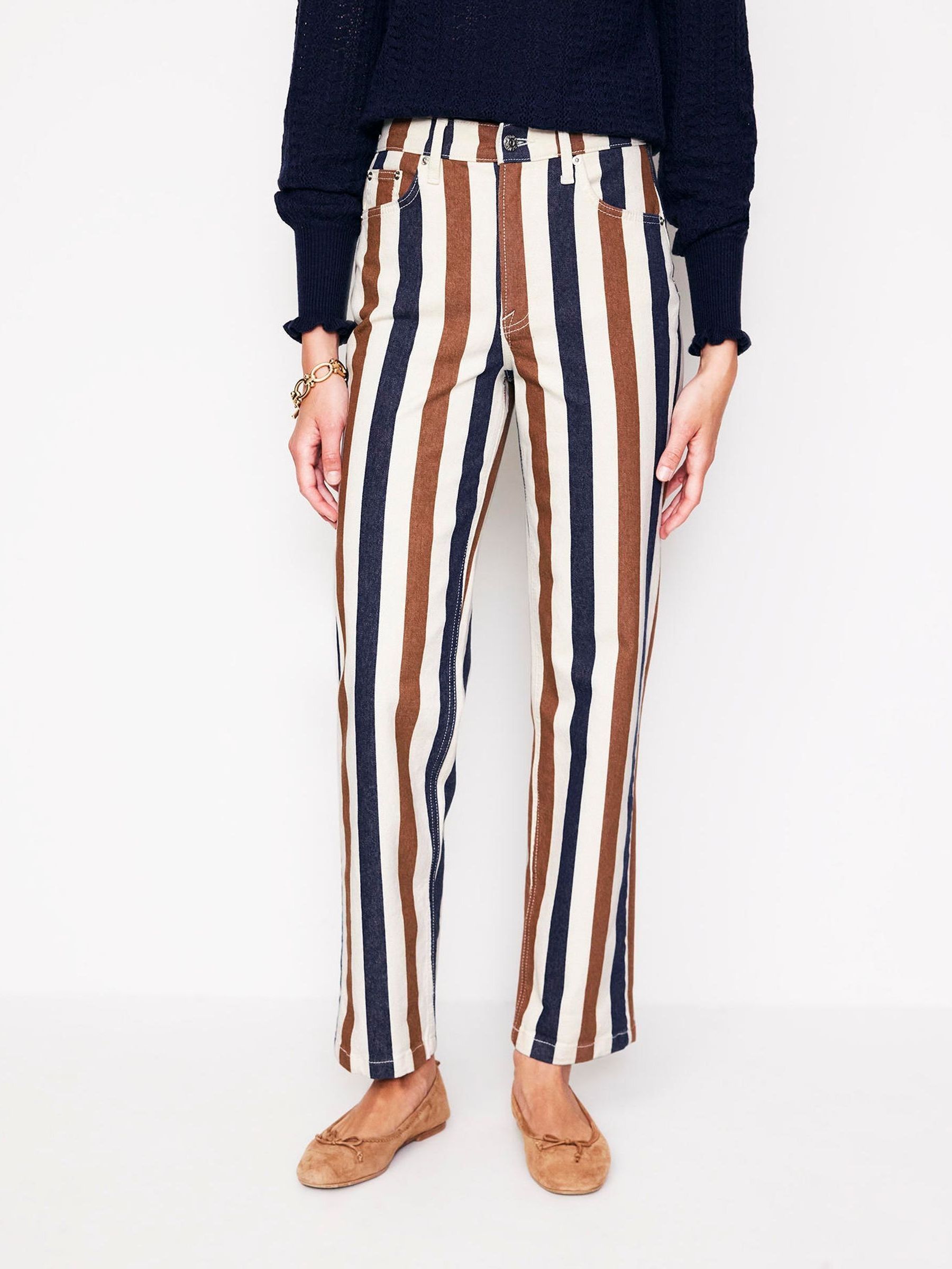 Buy Boden Brown Striped Jeans from Next Austria
