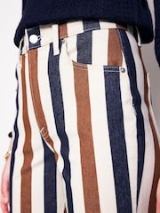 Boden Brown Striped Jeans - Image 5 of 6