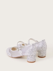 Monsoon Silver Annabelle Mesh Glitter Shoes - Image 3 of 3