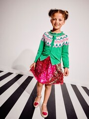 Monsoon Pink Sequin Tulle Skirt - Image 1 of 4