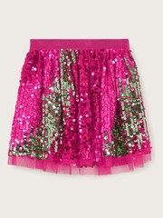 Monsoon Pink Sequin Tulle Skirt - Image 3 of 4