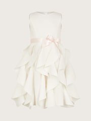 Monsoon Natural Sleeveless Cancan Ruffle Dress - Image 1 of 3