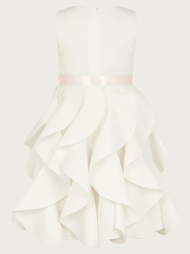 Monsoon Natural Sleeveless Cancan Ruffle Dress - Image 2 of 3