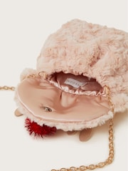 Monsoon Black Fluffy Reindeer Bag - Image 4 of 4
