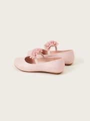 Monsoon Pink Corsage Strap Ballet Flats - Image 3 of 3