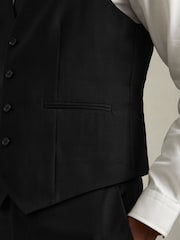 Zwart - Reiss Aspire Slim-Fit Wool Suit Waistcoat - Image 5 of 7