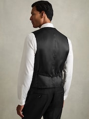 Zwart - Reiss Aspire Slim-Fit Wool Suit Waistcoat - Image 6 of 7