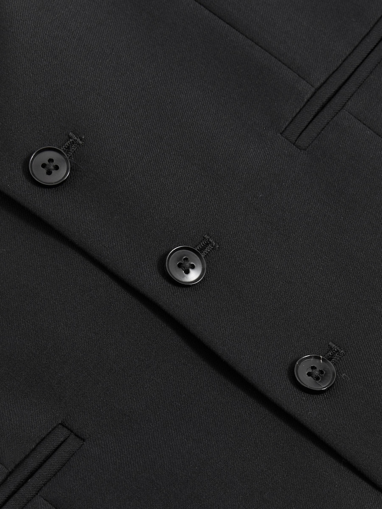 Zwart - Reiss Aspire Slim-Fit Wool Suit Waistcoat - Image 7 of 7