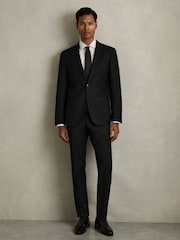 Zwart - Reiss Aspire Slim-Fit Single Breasted Wool Suit Jacket - Image 1 of 11
