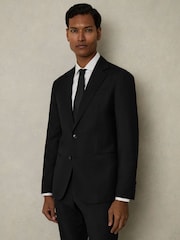 Zwart - Reiss Aspire Slim-Fit Single Breasted Wool Suit Jacket - Image 9 of 11