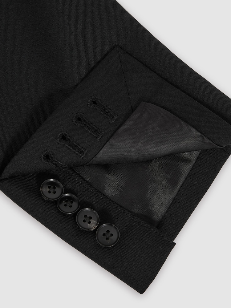 Zwart - Reiss Aspire Slim-Fit Single Breasted Wool Suit Jacket - Image 10 of 11