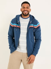 FatFace Brooke Navy Brooke Cut and Sew Hoody - Image 1 of 4