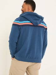 FatFace Brooke Navy Brooke Cut and Sew Hoody - Image 2 of 4