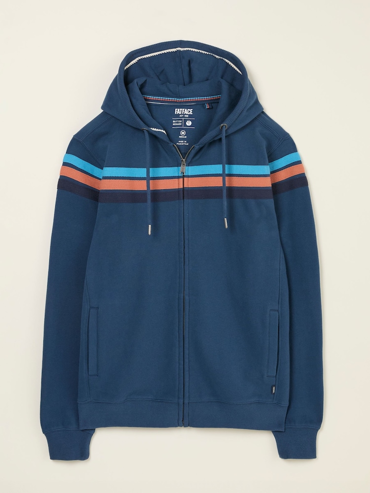 FatFace Brooke Navy Brooke Cut and Sew Hoody - Image 4 of 4