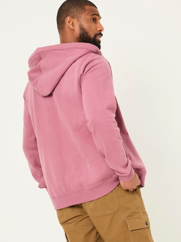 FatFace Brooke Heather Purple Zip Through Hoodie - Image 2 of 5
