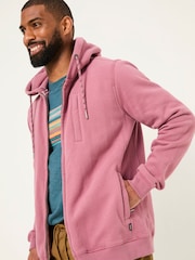 FatFace Brooke Heather Purple Zip Through Hoodie - Image 3 of 5