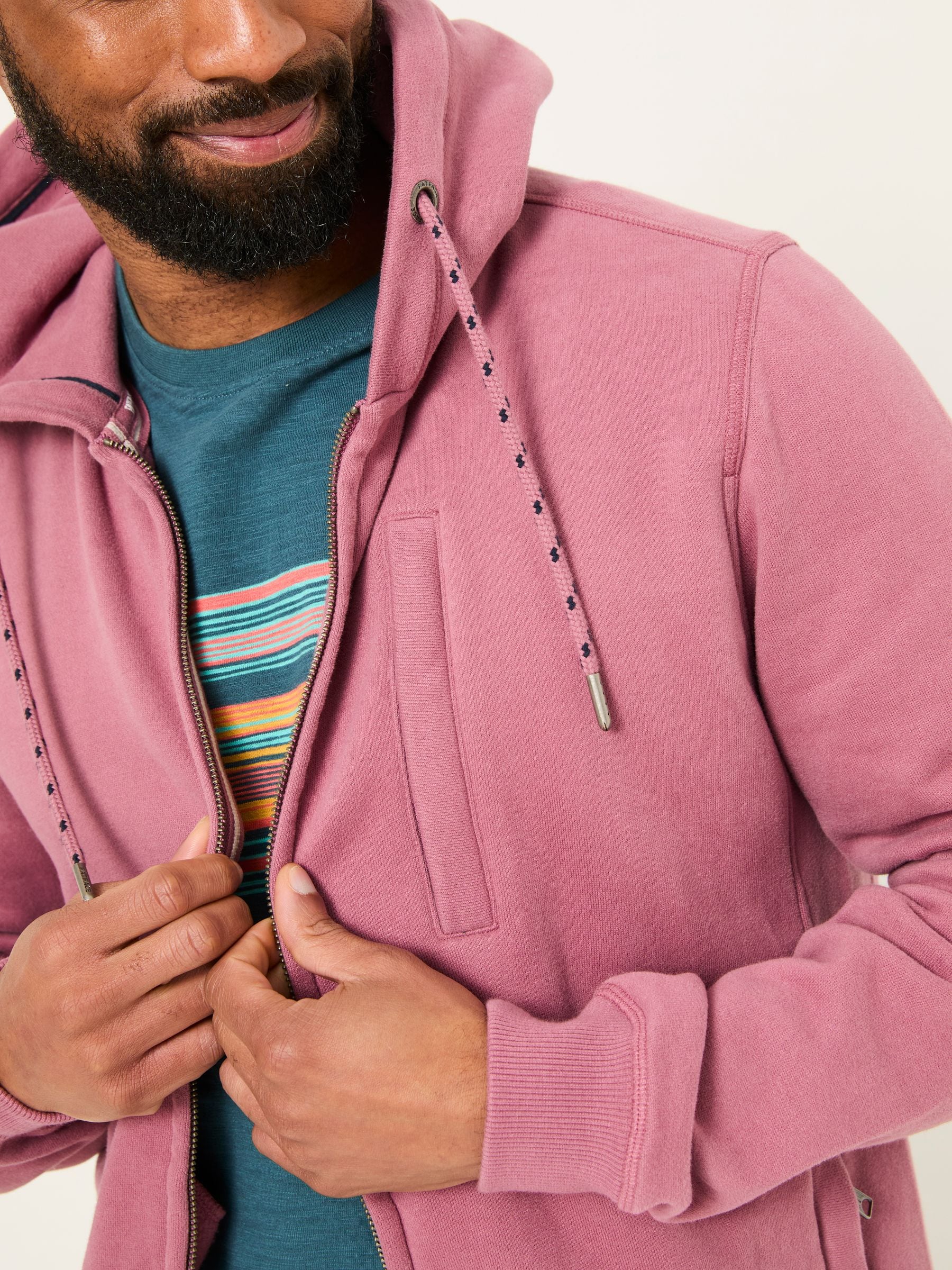Buy FatFace Brooke Heather Purple Zip Through Hoodie from Next USA