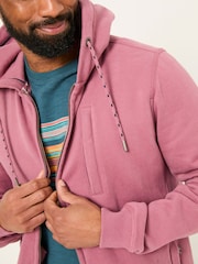 FatFace Brooke Heather Purple Zip Through Hoodie - Image 4 of 5