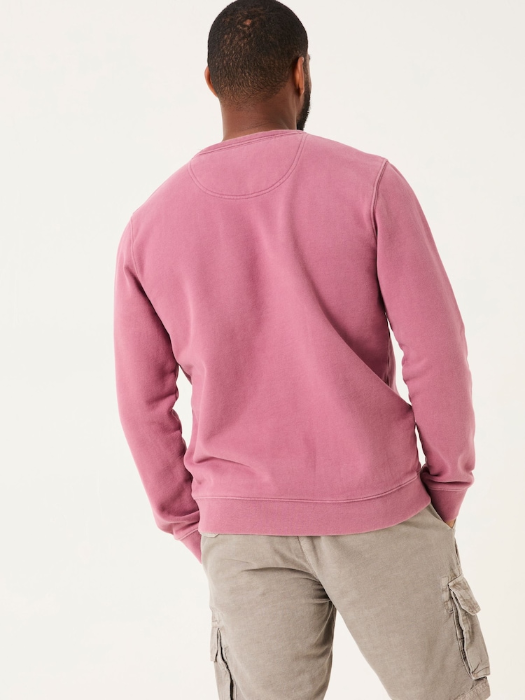 FatFace Otterton Heather Purple Crew Neck Sweatshirt - Image 2 of 5