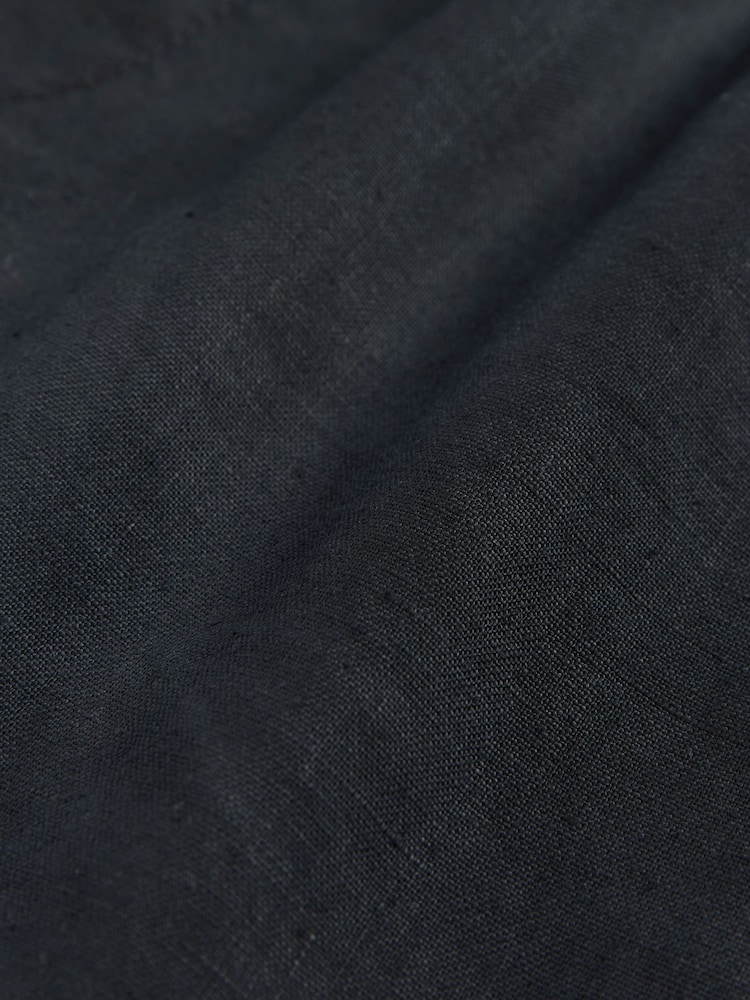 Black Signature 100% Linen Elasticated Waist Shorts - Image 7 of 7