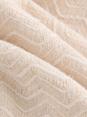 Ecru Elasticated Waist Zig-Zag Pattern Shorts - Image 7 of 9