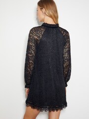 Monsoon Black Lulu Long Sleeve Lace Mini Dress - Image 3 of 4