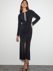 Monsoon Tess Jerseykleid mit Verzierung - Bild 1 von 4