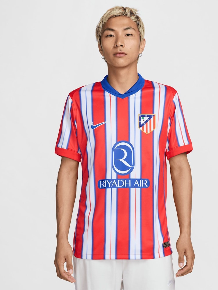 Nike Red Atletico de Madrid Home Stadium Shirt 2024-25 - Image 1 of 5 Nike Red Atletico de Madrid Home Stadium Shirt 2024-25 - Image 1 of 5