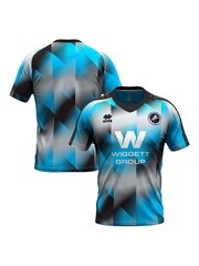 Fanatics Blue/Grey Millwall Third Pre Match Shirt - Image 1 of 3