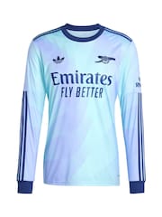 adidas Blue Arsenal Third 2024-25 Long Sleeve Shirt - Image 4 of 5