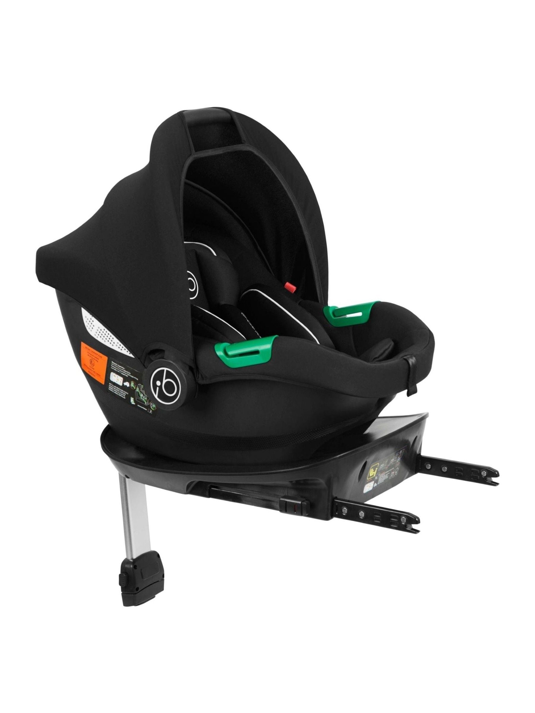 Ickle Bubba  Newborn Cirrus I-Size Car Seat & Isofix Base - Black - one - Image 4