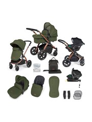 Ickle Bubba Bronze Woodland Black Stomp Luxe All-In-One I Size Travel System with St Base - Image 1 of 6