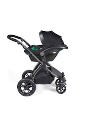 Ickle Bubba Black Pearl Grey Black Stomp Luxe All in One i-Size Travel System with ISOFIX Base - Image 5 of 6