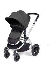 Ickle Bubba Silver Charcoal Grey Black Stomp Luxe All in One i-Size Travel System with ISOFIX Base - Image 4 of 6