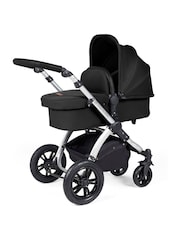 Ickle Bubba Silver Midnight Black Stomp Luxe All-In-One I Size Travel System with St Base - Image 2 of 6