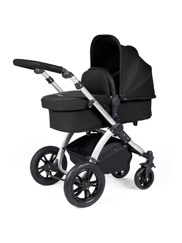 Ickle Bubba Silver Midnight Black Stomp Luxe All-In-One I Size Travel System with St Base - Image 2 of 6