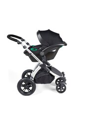 Ickle Bubba Silver Midnight Black Stomp Luxe All-In-One I Size Travel System with St Base - Image 5 of 6